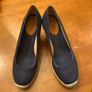 JCREW Canvas Espadrille Wedges size 8.5